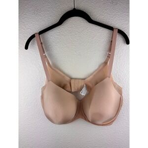 Wacoal Full Figure Underwire Bra Beige 42DD Smooth‎ T-shirt Style Comfort
